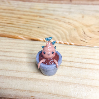 Baby Mandrake Polymer Clay Charm