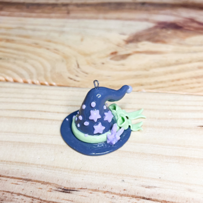 Crystal Witch Hat Polymer Clay Charm